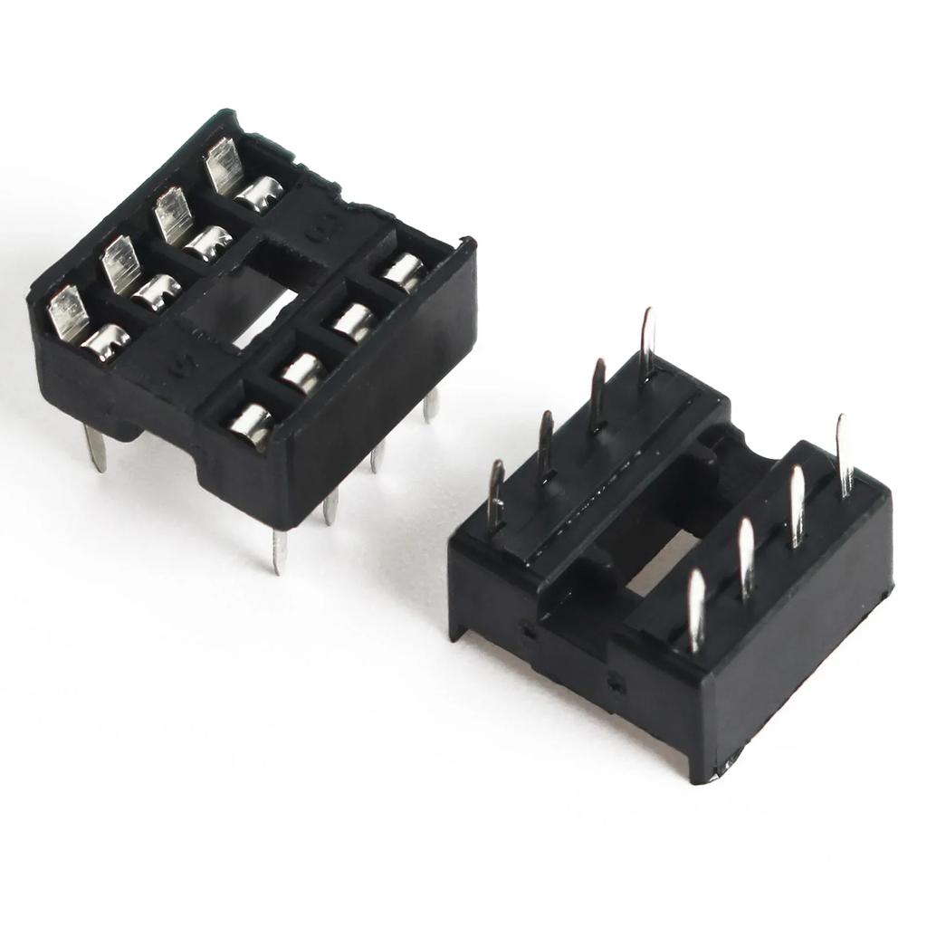 10PCS IC Sockets 6Pin 8Pin 14Pin 16Pin 18Pin 20Pin 24Pin 28Pin DIP Socket Chips Base DIP IC Sockets Adaptor