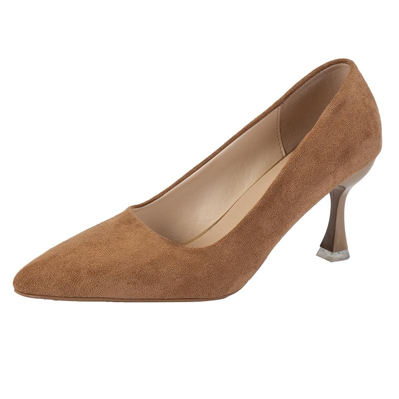 Fashion Women's New Autumn Temperament Fine Heel Versatile Work Shoes Shallow Temperament Pointed Toe High-heeled Single Shoes