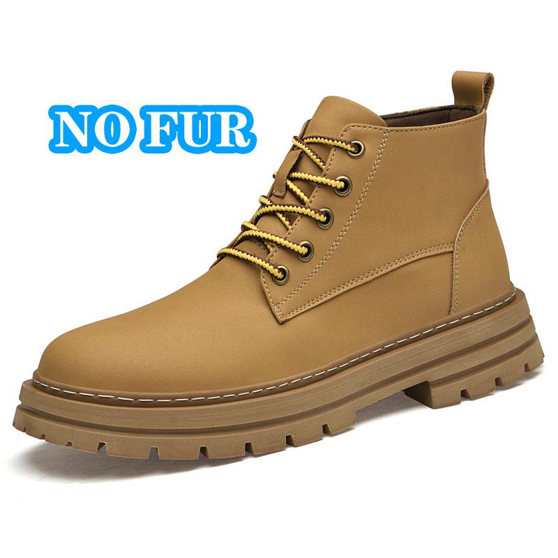 Fashion New Arrival Men's Motorcycle Boots Handsome Male Biker Boot Non-Slip Thick Sole High Top Shoes Comfy Casual Leather Short Botas