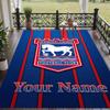 Custom Text Printed Rug Ipswich Town Non Slip Floor Carpet For Home Room Decor