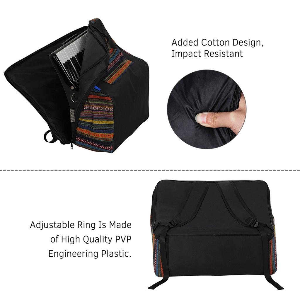 IRIN IN 106 National Style Accordion Case Gig Bag for 48 120 Bass Accordions Musical Keyboard Accessories