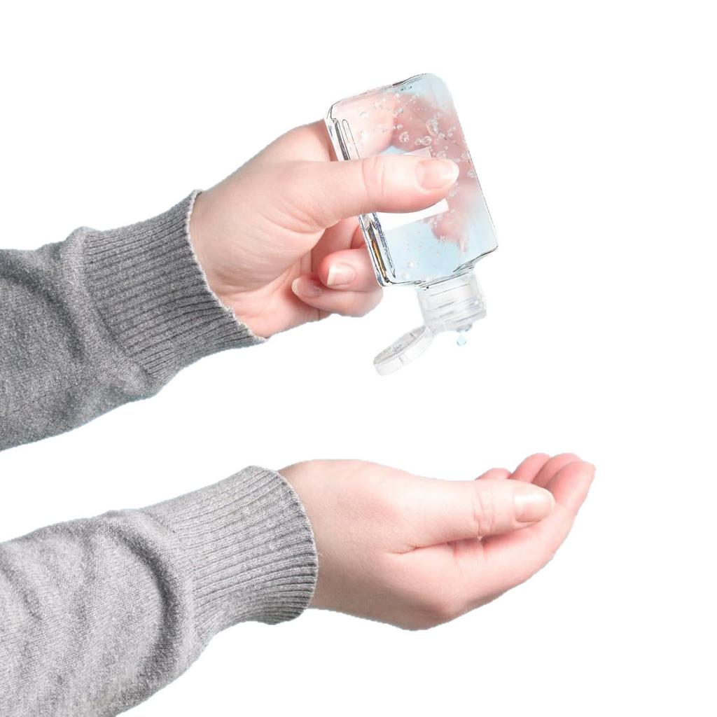 60ml PETG plastová cestovní dávkovací láhev na dezinfekci rukou