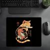 Japan Samurai Cat Mouse Pad 18X22 Small Laptop Computer Office Table Mats PC Gaming Esports MousePad HD Non-Slip Rubber Desk Mat