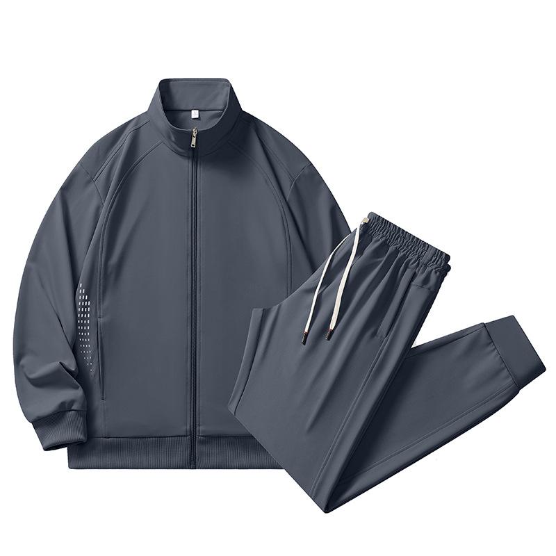 Men's Trendy Loose Cardigan Sweatshirt Set - Autumn/Spring Casual Long Sleeve Sportswear for Couples