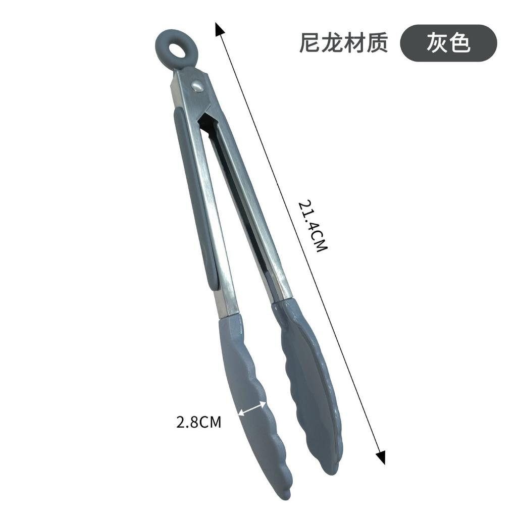 7 Inch Stainless Steel Food Tongs BBQ Salad Bread Cooking Clip Clamp Serving Utensils Tongs Tools Grill Kitchen Accessories 2025