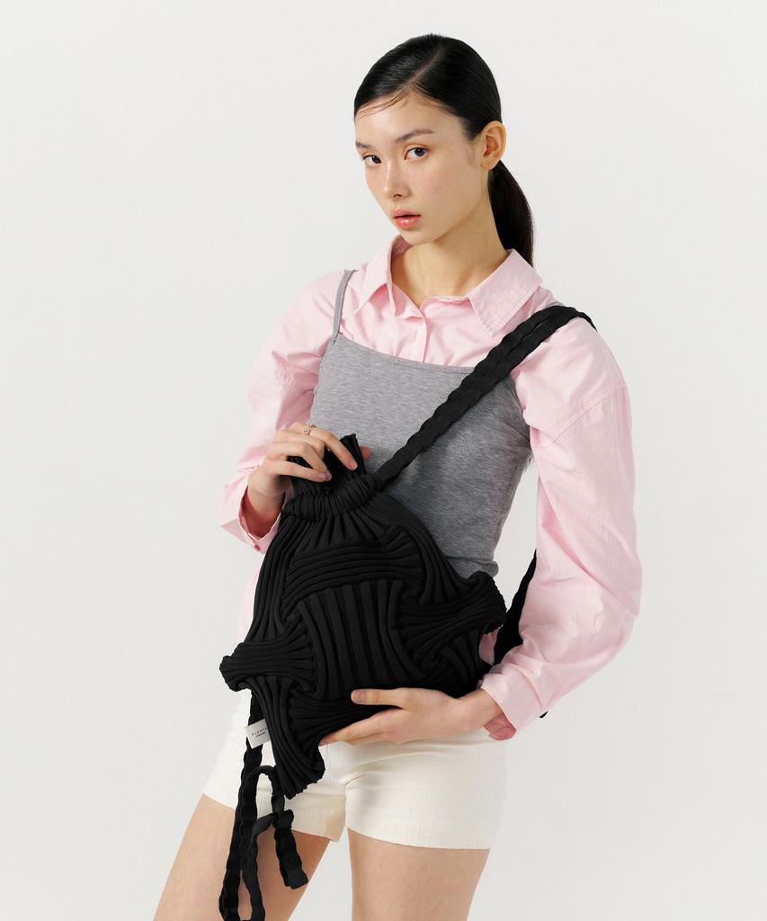 Pleatsmama New Bow Backpack Black