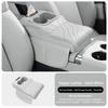 Car Center Console Armrest Cushion For MINI COOPER COUNTRYMAN Storage Bag 2 Cup Holder Tissue Bag Armrest Heightening Pad Cover