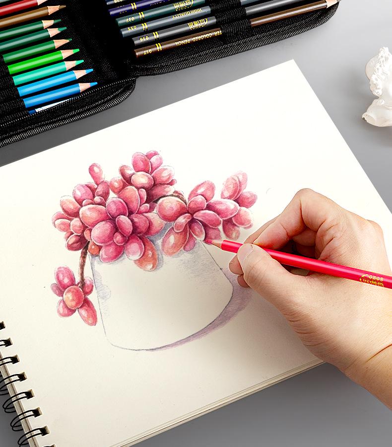 200 Professional Oil-Based Colored Pencils for Art, Drawing & Sketching