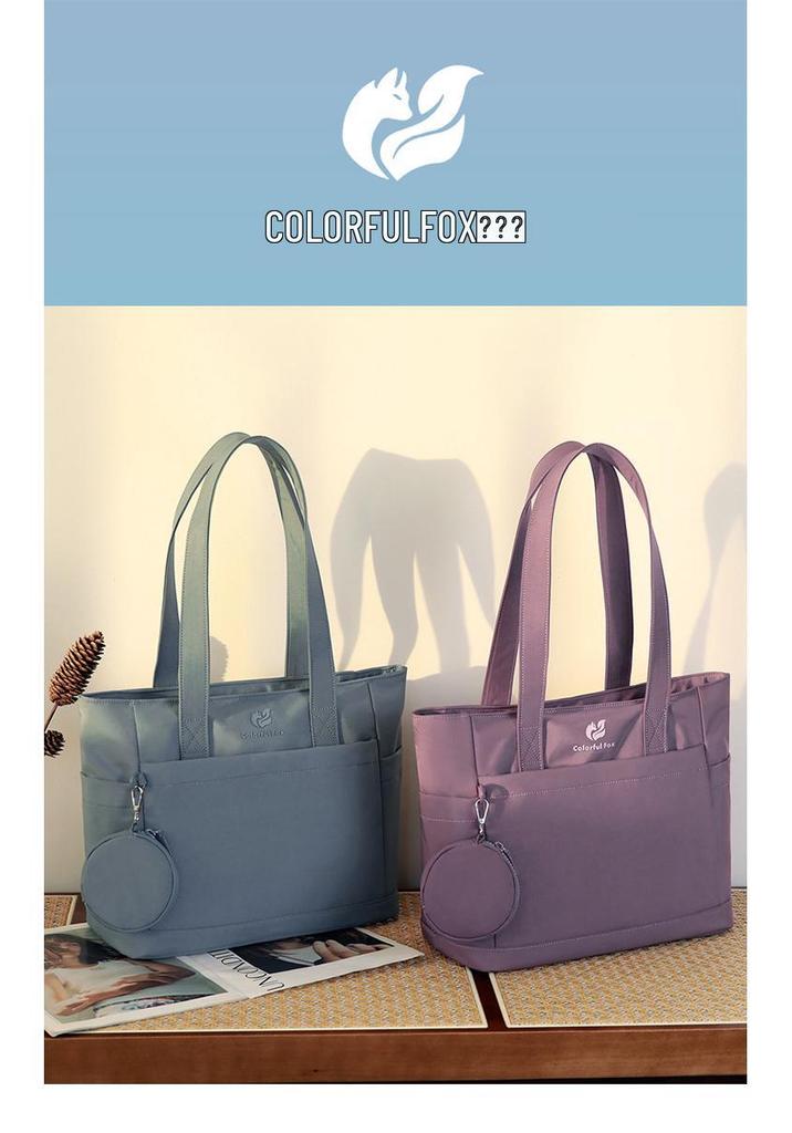 Japanese-Style Lightweight Casual Tote: Versatile Single Shoulder and Handheld Bag for Everyday Use