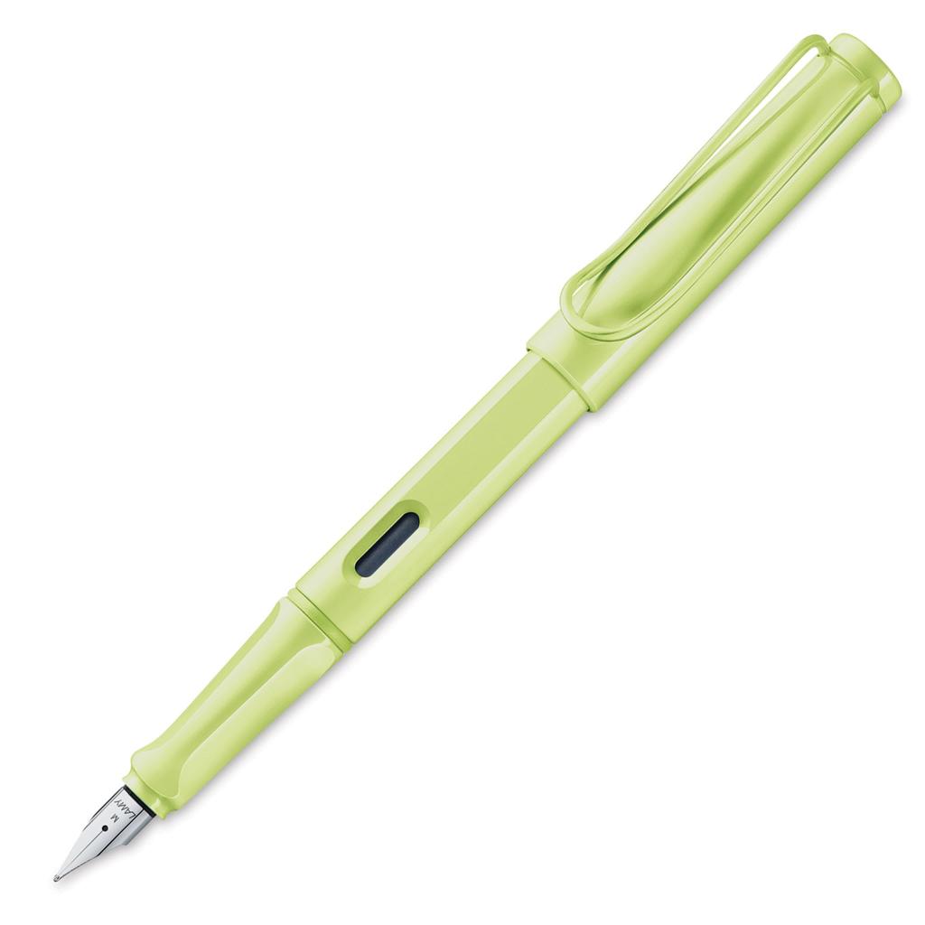 Lamy Safari Spring Green Fountain Pen, Medium Nib, Smooth Writing, Ergonomic Design, for Journaling and Calligraphy
