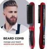 Straightening Heating Combs Men Beard Hair Straightener Ceramic Curler Electric Hair Brush Straightener