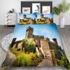 National Attractions Series Polyester Quilt Cover Pillowcase Two or Three Piece Set 3D Digital Printing