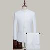 Men's Youth Slim Fit Zhongshan Suit Set - Chinese Stand Collar Wedding Formal Tang Suit