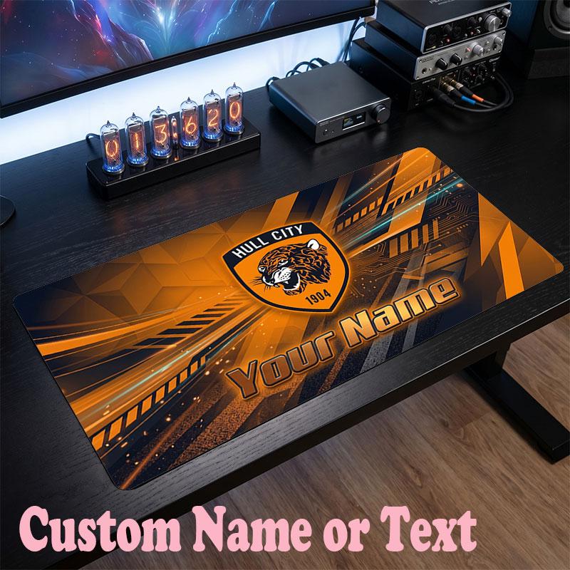 Hull FC Customized Name Text Mouse Pad, Large Desk Mouse Mat Personalized Home Office Present