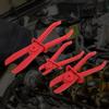 Nylon Pipe Clamp Tool Set, Durability Efficient Sy To Use, Prevent Damage and Lks for the Handyman  , Red Nylon 3 Pieces
