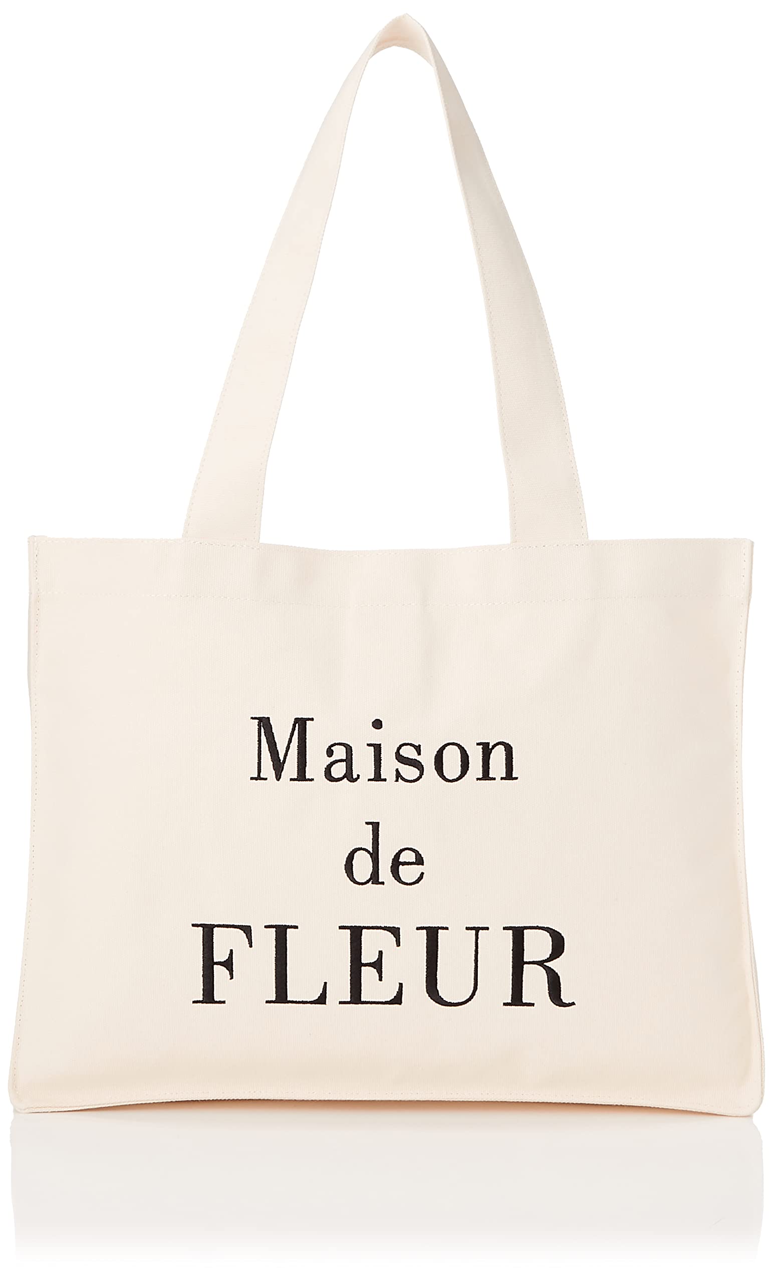 

de Tote Bag Organic Cotton Square Tote M Bag Ivory [Maison Fleur] Women s