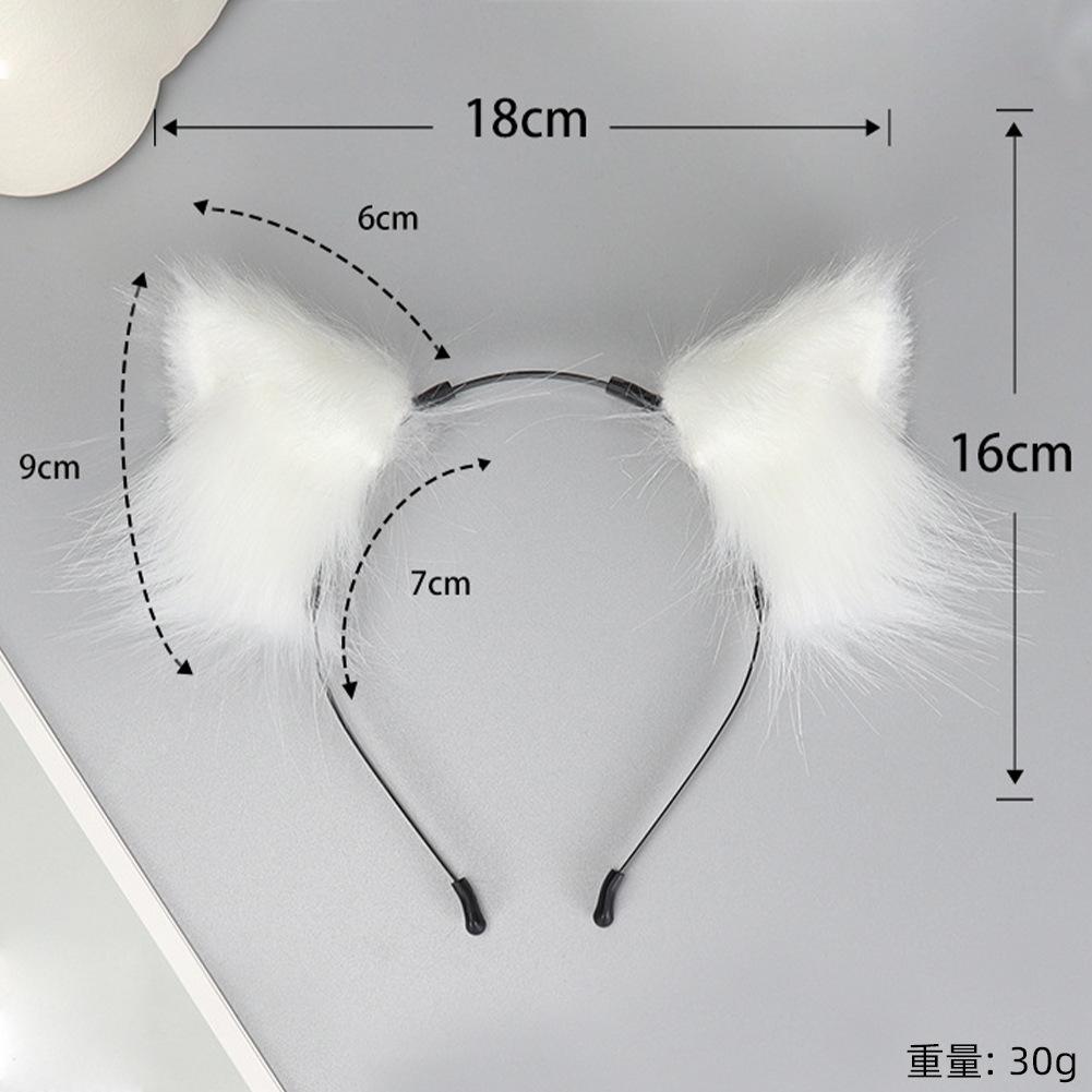 New animal ear plush ear headband female fox animal ear hair accessories cos hairpin hairpin cat ear accessories