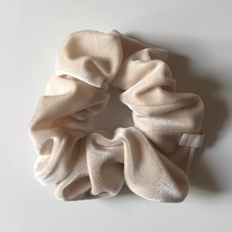 Oar Vintage Velvet Volume Scrunchie[Ivory]