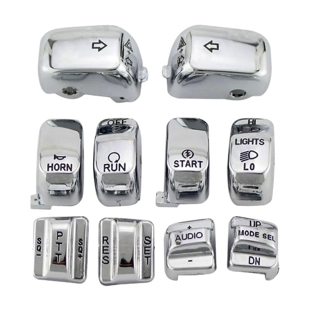 

Крышка переключателя кнопки контроллера руля мотоцикла для 1996-2013 Harley Touring Road King Electra Street Road Glide