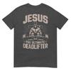 Funny Christian Gym Jesus The Ultimate Deadlifter Workout TShirt