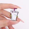 Fast Food Emaille-Pins Custom Animation Comedy Broschen Reversabzeichen Cartoon Lustiger Schmuck Geschenk für Kinder Freunde