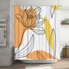 Print Shower Curtain Waterproof Mildew Resistant Bathroom Decor Transform Space Into Tropical Rainforest Experience