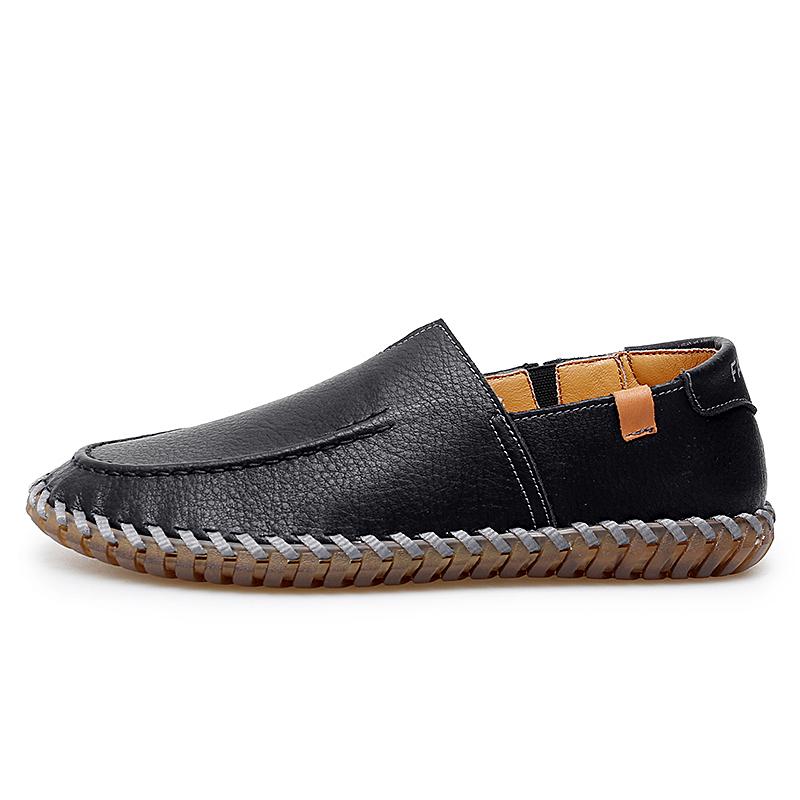 

Осенняя мужская повседневная обувь из мягкой кожи ручной работы, мужская стильная обувь, удобные мужские дышащие мужские лоферы, кроссовки большого размера 47