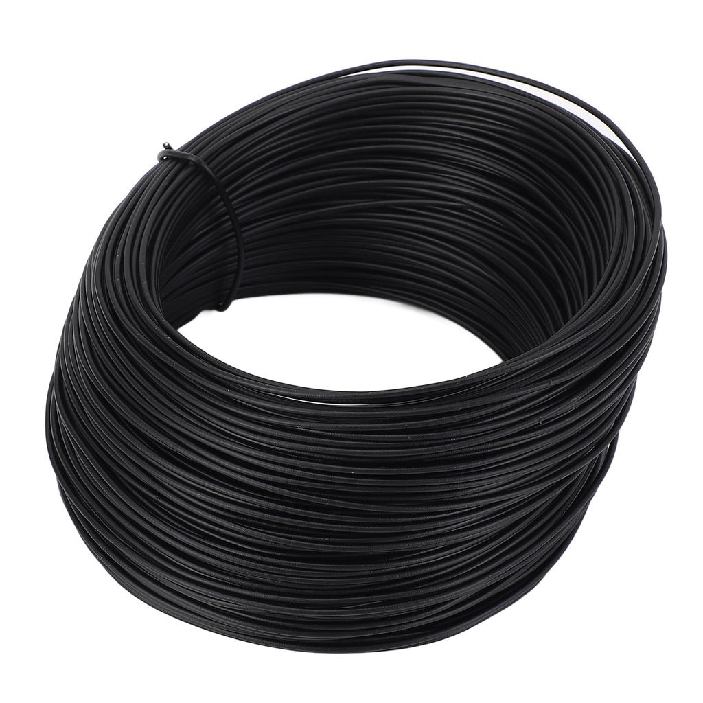 0.75mm 50m Tie Wire Roll Galvanized Iron PVC Coated Wire for Binding Reinforcing Bar and Fiber Optic Cables Black