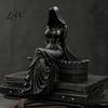 3D Printed Gothic Sculpture Reaper Goddess Figurine Ornaments, Dark Style Sculpture, Abstract Art Faceless Statue for Desktop Bookshelf Decor Durable