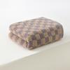 Plaid cotton towel set cotton yarn-dyed jacquard face towel absorbent soft bath towel home hotel bathroom