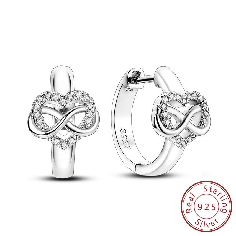 New 925 Silver Hoops Earrings Colorful Flower Butterfly Bee Drop Earring For Women Birthday Party Fashion Jewelry Gifts