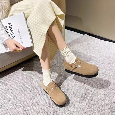 Inner Height Increase All-inclusive Women's New Velvet Shoes Retro Small Fashion Single Shoes