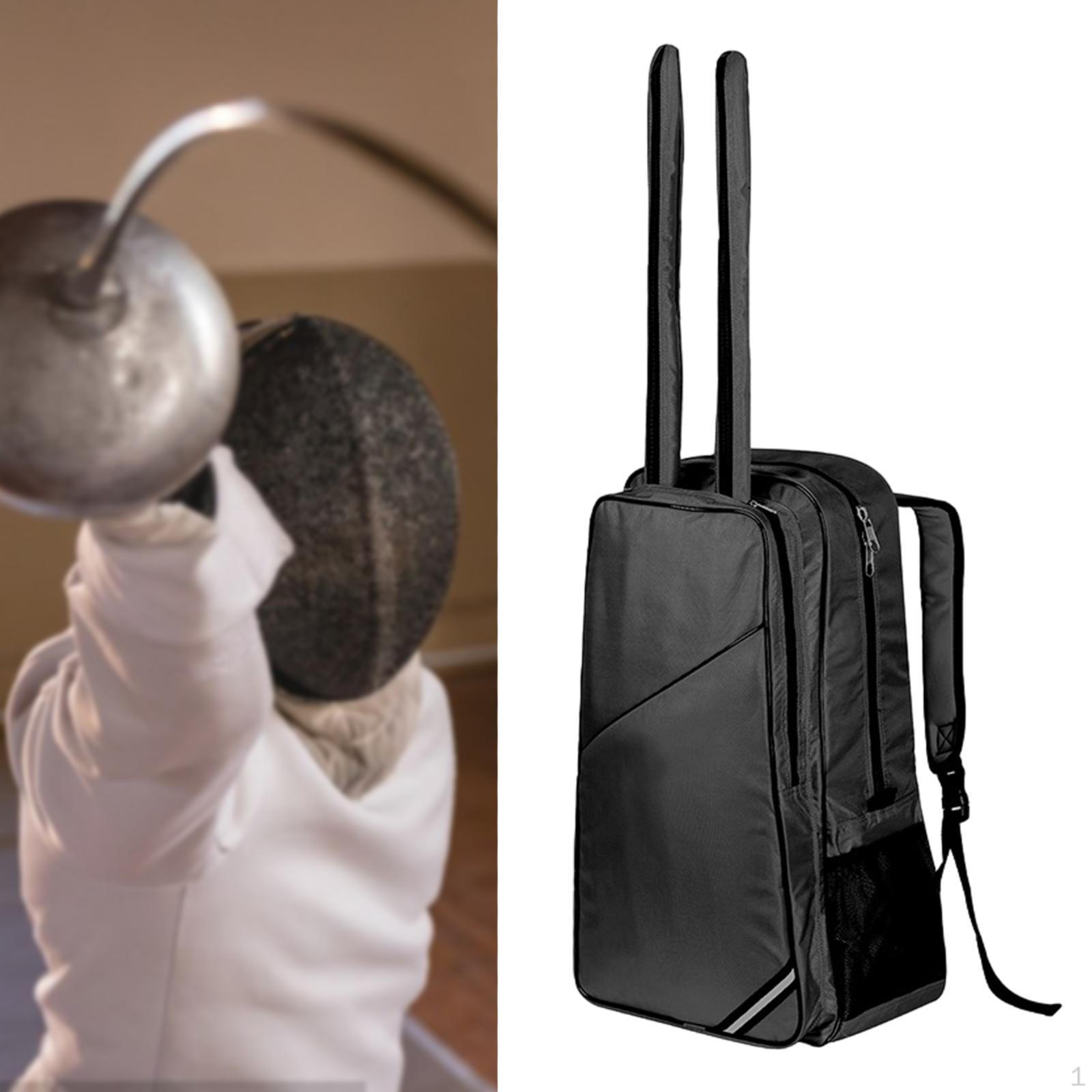 

Сумка-рюкзак для фехтования, Портативная, Большой вместимости, Премиальное оборудование, Спорт, Регулируемый плечевой чёрный