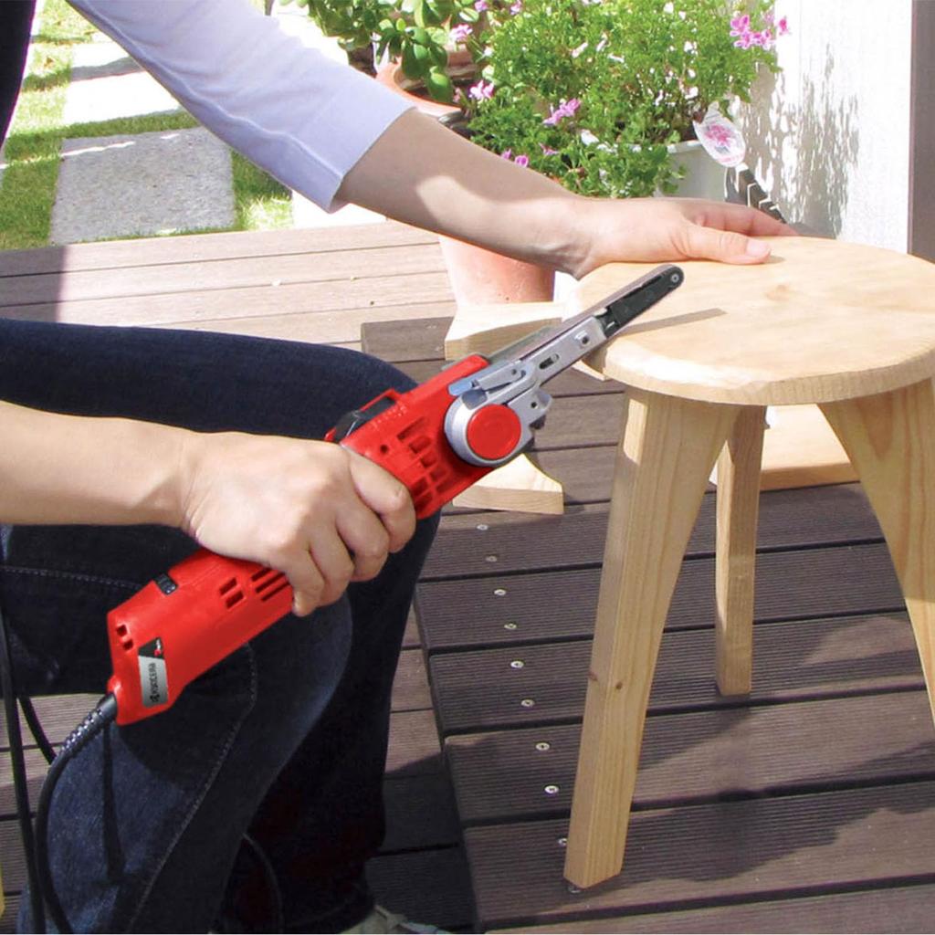 Kyocera Old Ryobi Electric File 624951A Can Adjust the Belt Angle and Change the Belt Speed Depending On the Belt Angle Adjustment Degrees Belt Size