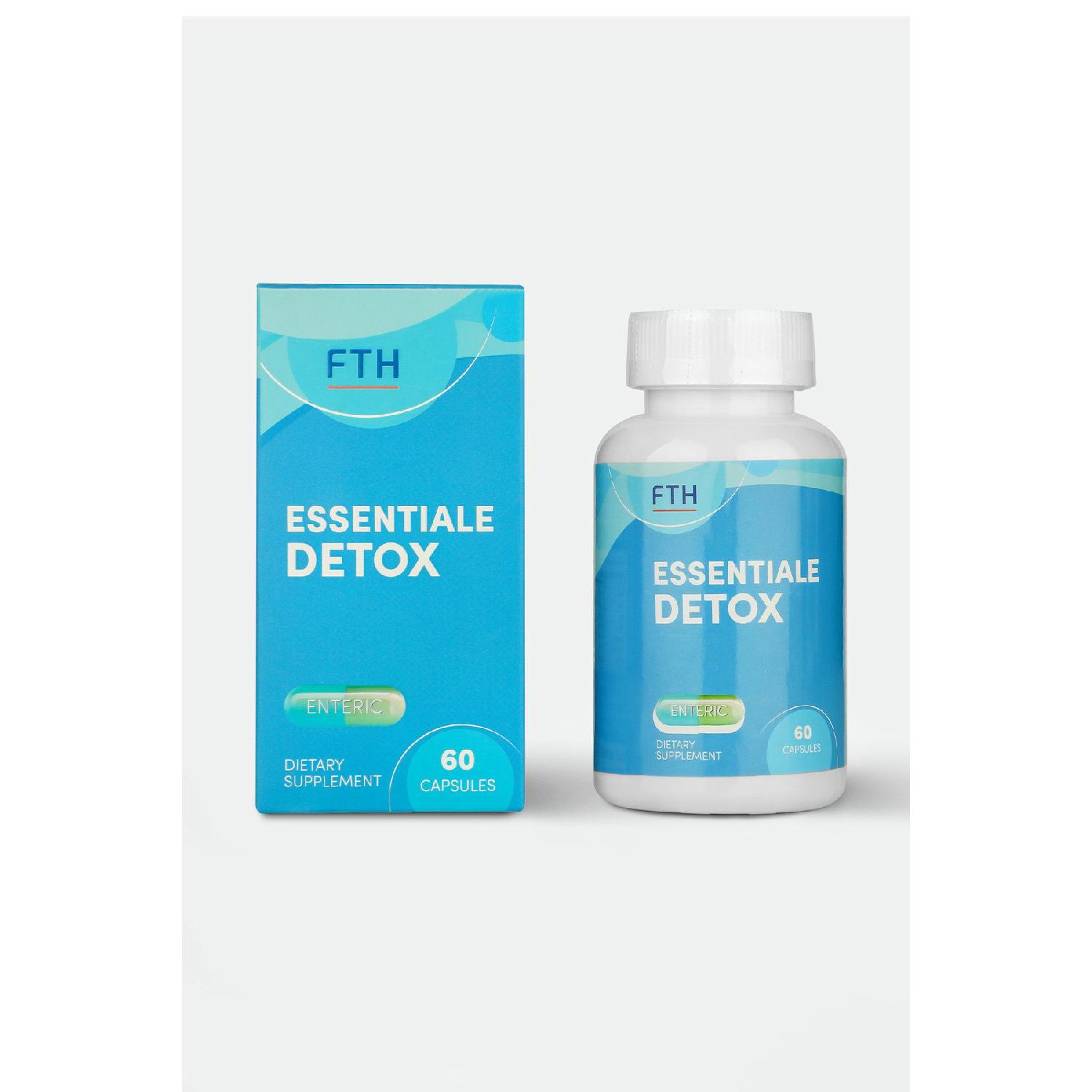 

Essentiale Detox 60 Enteric Capsule | Milk Thistle, Lecithin, Betaine, Artichoke, Q10, Turmeric