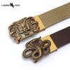Men's Belt Toothless Alloy Automatic Buckle Men's Belt Imitation Nylon Canvas Youth Versatile Casual Belt