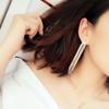 SUMENG 2024 New Gold Color Silver  Long Hanging Earrings Metal Tassel Ethnic Drop  for Women Fashion Jewelry Gifts