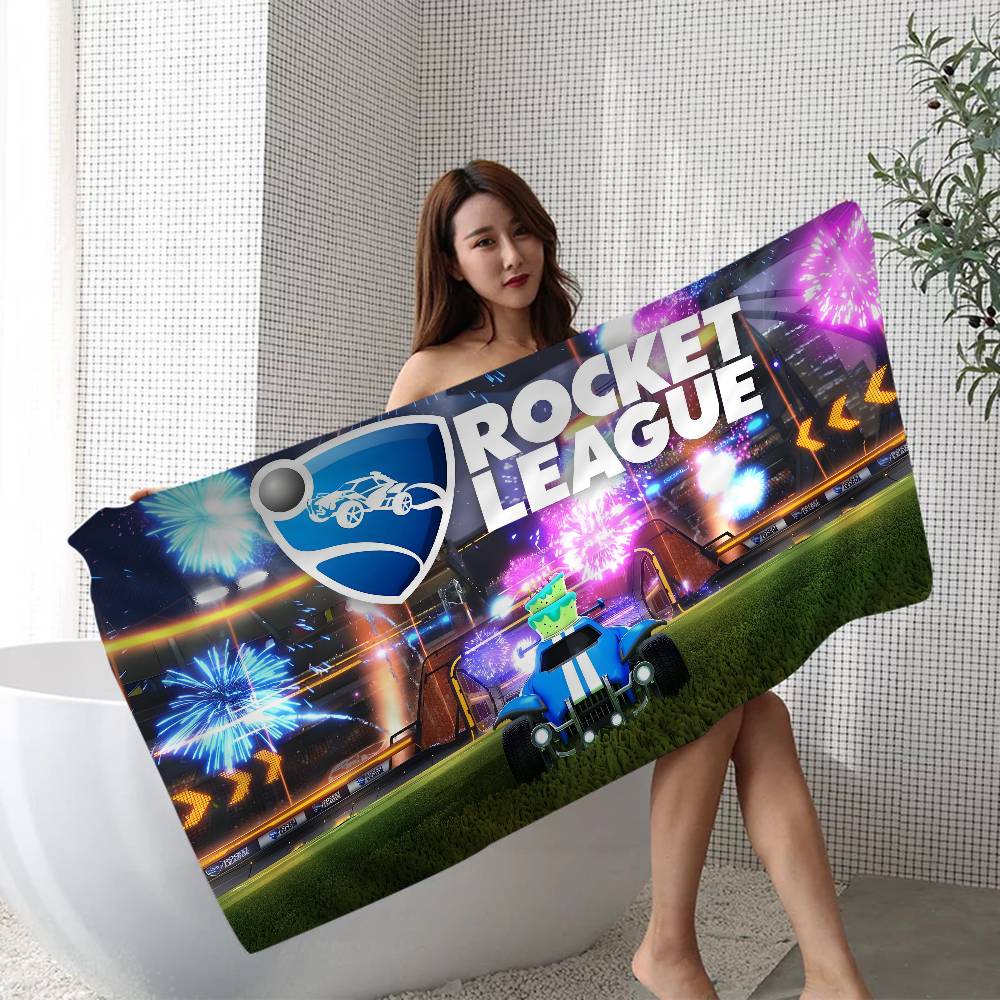 Asciugamano da Spiaggia Rocket League Cartone Animato Carino Estate Bambini Grande Bagno Piscina Asciugamano da Spiaggia Microfibra Assorbente Per Nuoto Viaggio