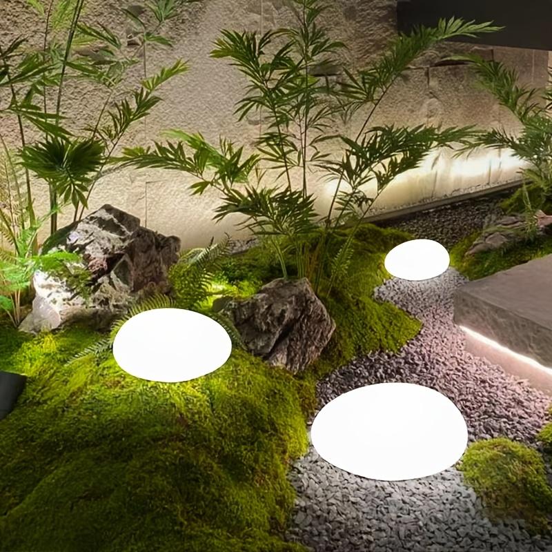 IP44 Solar-Powered Stone-Like Lanterns - Energy-Efficient Pathway Lights for Garden, Lawn, and Villa Decor, Outdoor Solar Lights, Solar Outdoor Lights