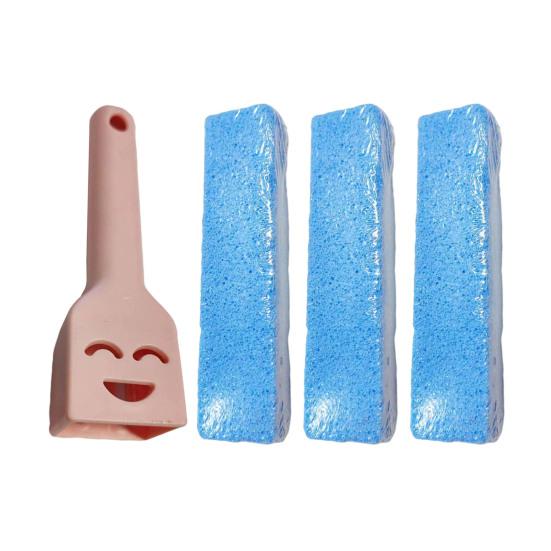 Pumice Stone Toilet Bowl Cleaner with Handle Efficiently Removes Hard Water Rings Calcium Buildup Pumice Stone Scrubber