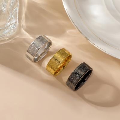 Minimalist Stainless Steel Ring, Simple Elegant Adjustable Finger Ring, Light Luxury Fashion Jewelry