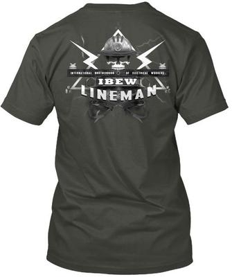 Ibew Lineman Gewerkschaft Starkes T-Shirt Hergestellt in den USA Größe S bis 5XL