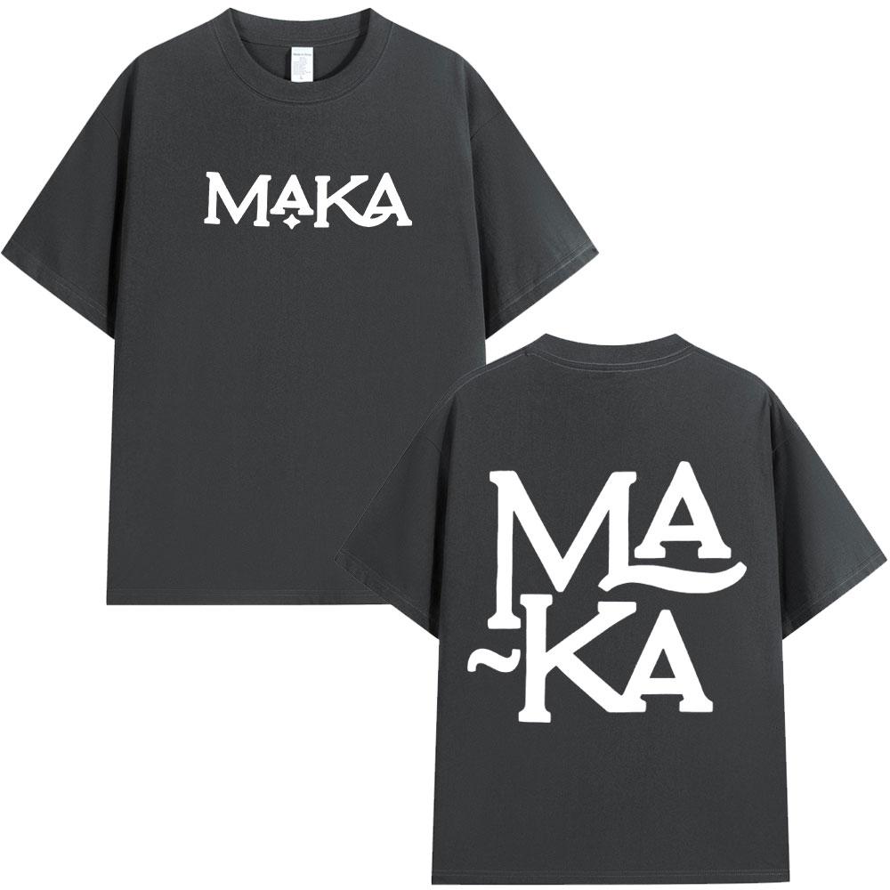 Rapper Maka Logo Merch T-shirts Men Women Clothing Fashion Hip Hop Retro T-shirt Cotton Comfort Short Sleeve T Shirt Streetwear