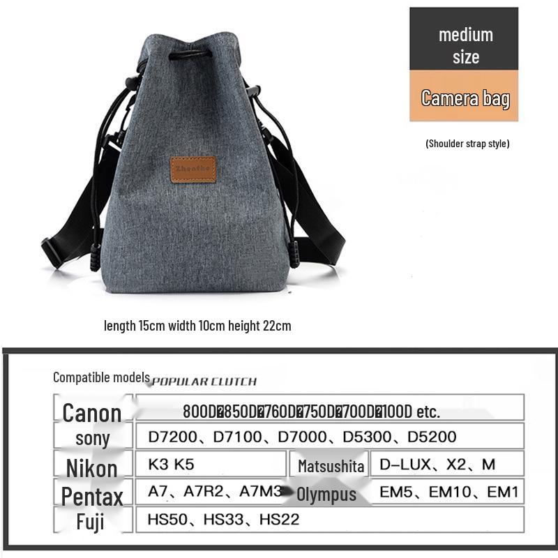 

Защитная сумка для камеры для Nikon Z5/Z50, Canon 200D/2R50, Fujifilm XS10/XS20 зеркальных и беззеркальных камер