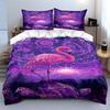 "Celestial flamingo dreamscape" Bedding sets Duvet covers Pillowcases(1* Duvet Cover 2* Pillowcases without duvet insert)