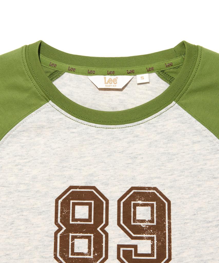 LEE Women Raglan Typo T-Shirt Oatmeal