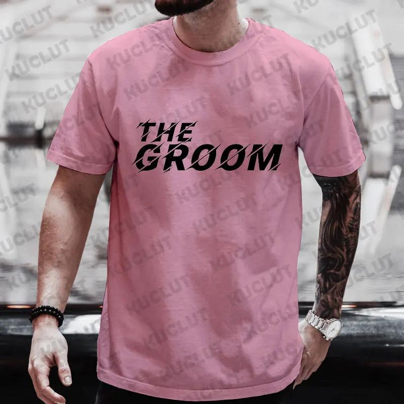 Groom Squad T Shirt Male Bachelor Stag Party T-shirt Best Man Tees Team Groom Wedding Clothes Tshirts Graphic Groomsman EVG Tops