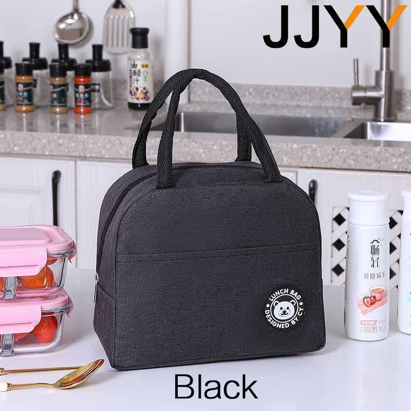 1Pc Portable Lunch Bag Waterproof Insulated Cool Thermal Food Storage Box Tote for Outdoor Travel Student Thermal Bag