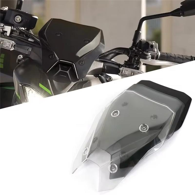 A51K-Wind Deflectors Windshield Windscreens For Kawasaki Z900 Z 900 SE 2025 Motorcycle Shield Screen Protector Accessories Black