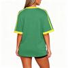 Women's V-Neck Soccer , Retro Fan Top
